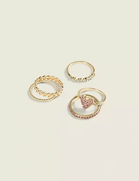 Pink Ring Stack