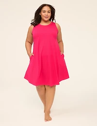 Comfy Cotton Trapeze Midi Sleepshirt