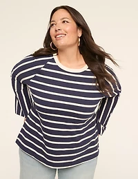 LIVI Raglan Wide Crew-Neck Tee