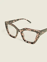 Pink Tortoiseshell Cateye Reader Glasses