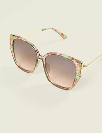Floral Cateye Sunglasses