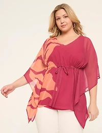 V-Neck Kimono Top