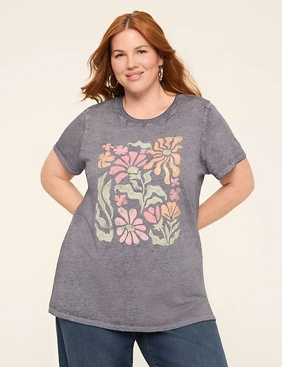 Folkloric Floral Graphic Tee