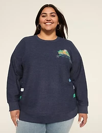 Palm Trees Graphic Sweatshirt