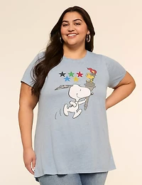 Snoopy Flame Torch Graphic Tee