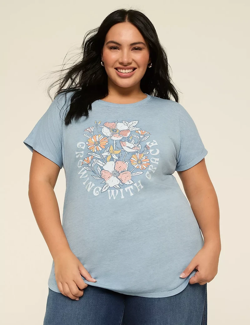 Growing With Grace Short-Sleeve Graphic Tee