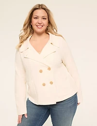 French Terry Knit Peacoat