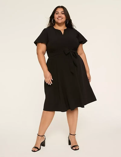 Lena Notch Neck Dress