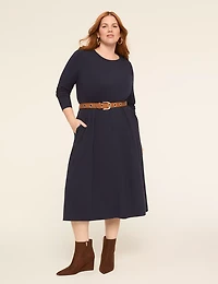 Crew-Neck Maxi T-Shirt Dress