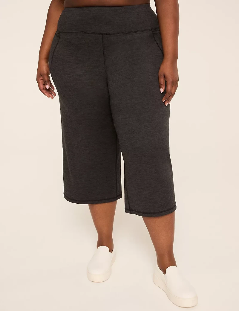 LIVI Soft High-Rise Wide Leg Crop
