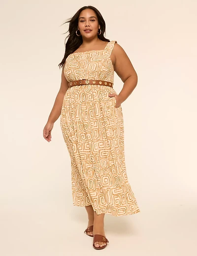 Square-Neck Tank Maxi Dress