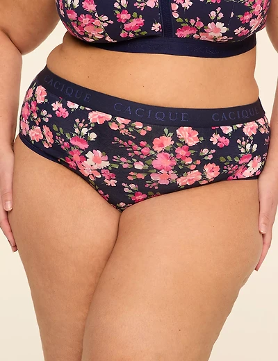 Cotton Cheeky Brief Panty With Wide Waistband
