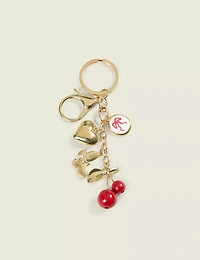 Cherries & Heart Keychain