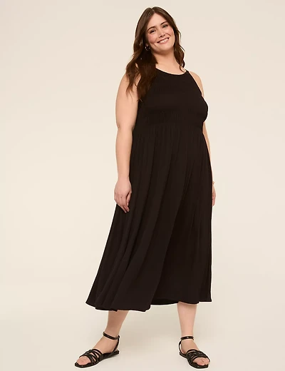 Shirred Bodice Maxi Sundress