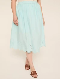Eyelet Maxi Skirt