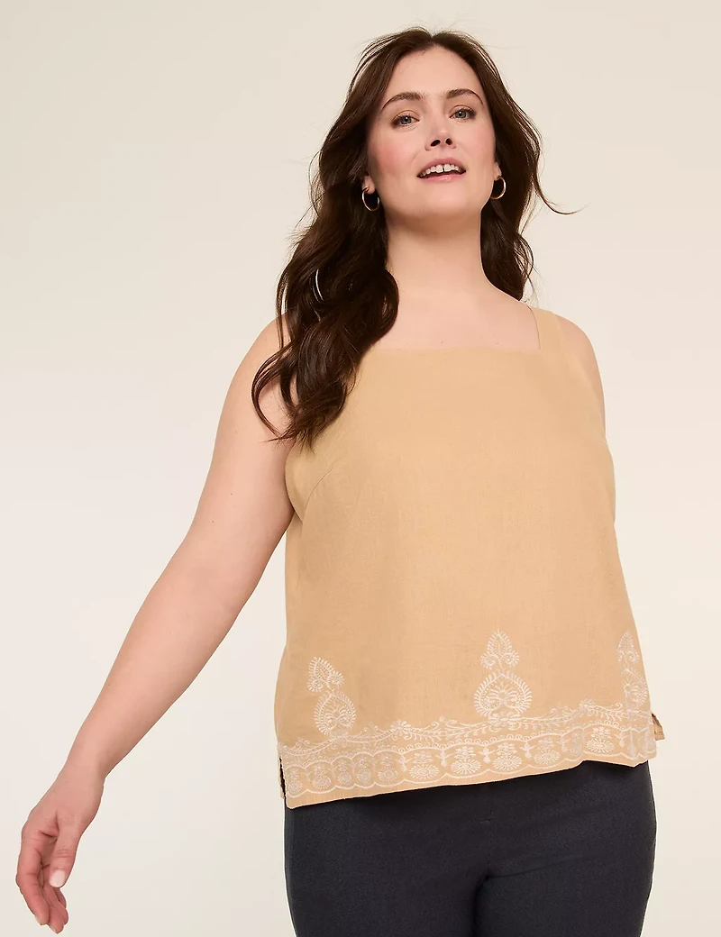 Square-Neck Tank Top