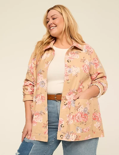 Floral Print Jacket