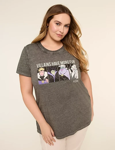 Short-Sleeve Disney Villains Graphic Tee