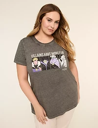 Short-Sleeve Disney Villains Graphic Tee
