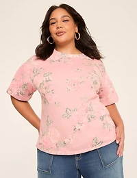 Raglan Sleeve Crew-Neck Sweatshirt