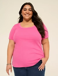 Short-Sleeve Scoop-Neck Tee