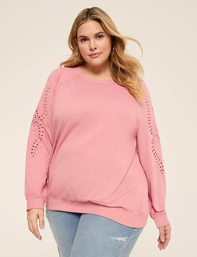 Long-Sleeve Crew-Neck Sweatshirt