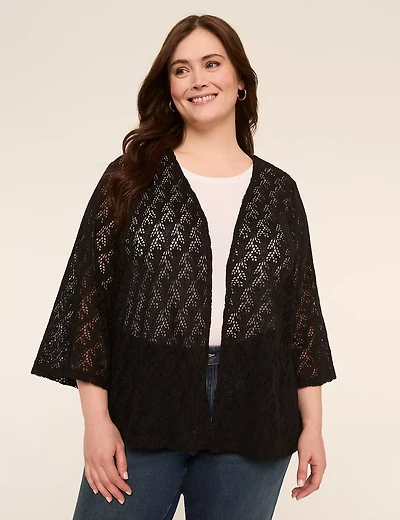 Open-Front Crochet Overpiece