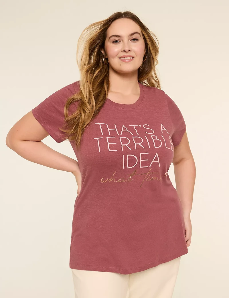 Short-Sleeve That's A Terrible Idea Graphic Tee