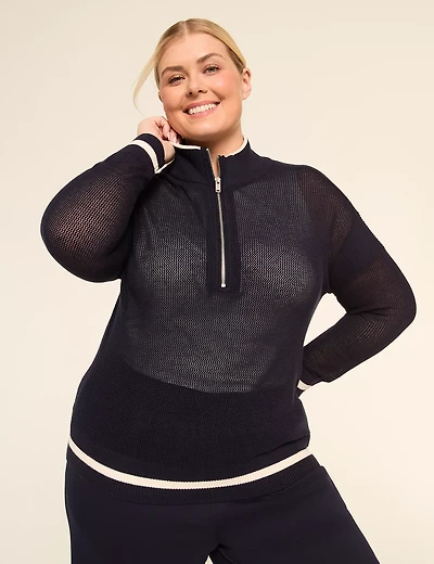 LIVI Half-Zip Sweater Pullover