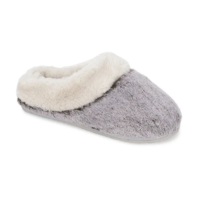 Lemon Tipped Fur Scuff Slipper
