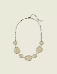 Mixed Metal FIligree Motif Necklace