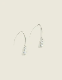 Crystal Wire Drop Earrings