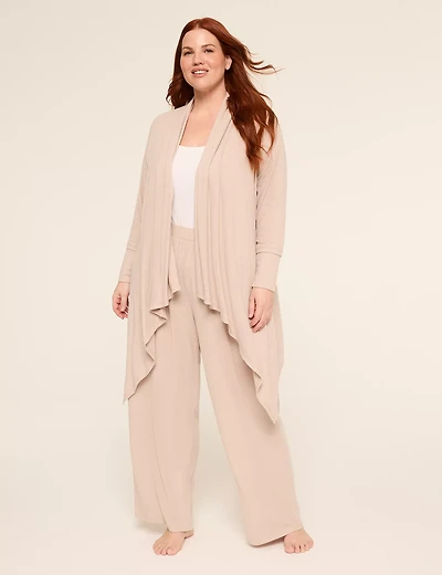 Brushed Rib Sharkbite Cardigan