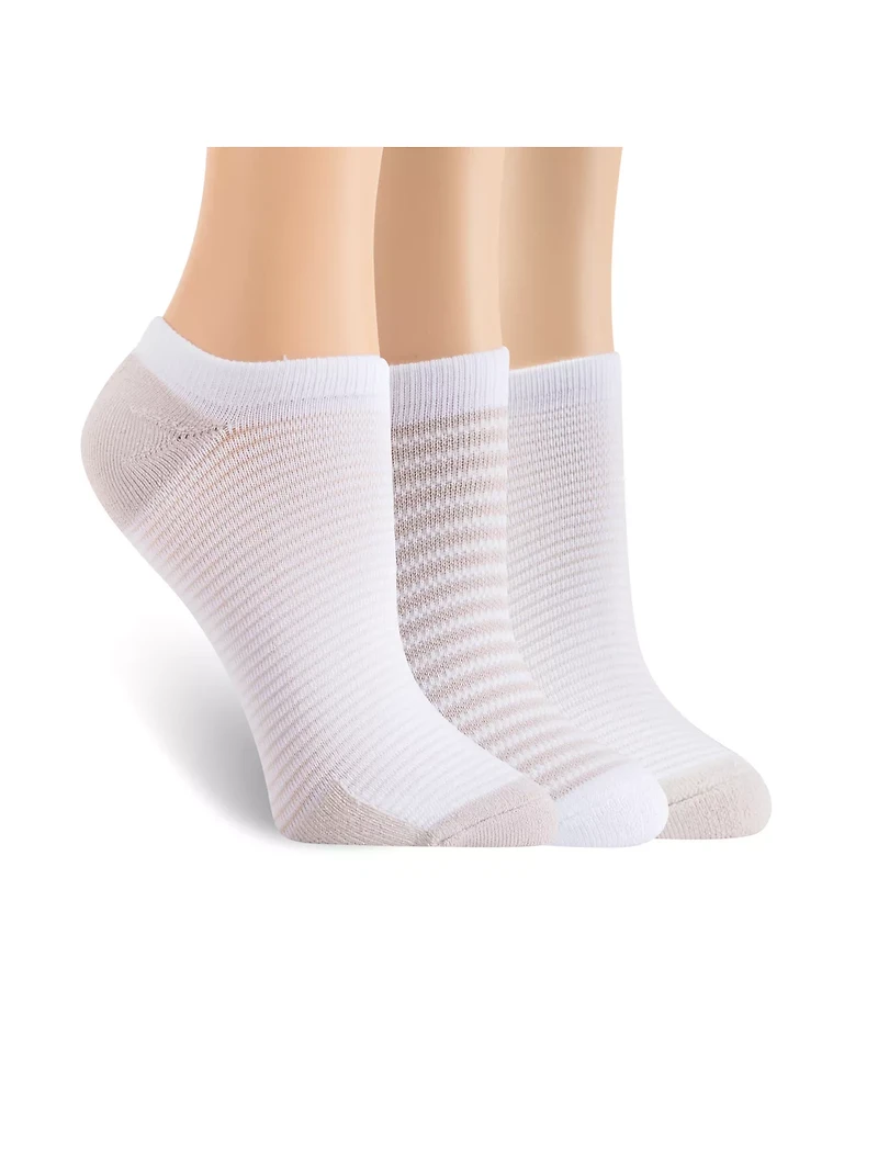 Lemon Women's Runner Powder Ribbed No Show Sock