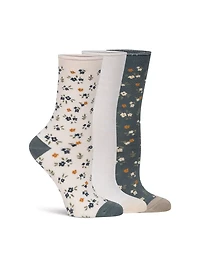 Lemon Women's 3 Pack Crew Sock