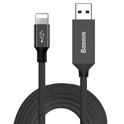 Baseus Artistic striped Lightning cable 3A- 16 Ft. (GameStop)