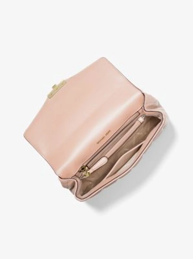 Grand sac à épaule SoHo en cuir matelassé