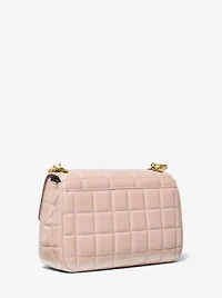 Grand sac à épaule SoHo en cuir matelassé