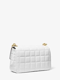 Grand sac à épaule SoHo en cuir matelassé