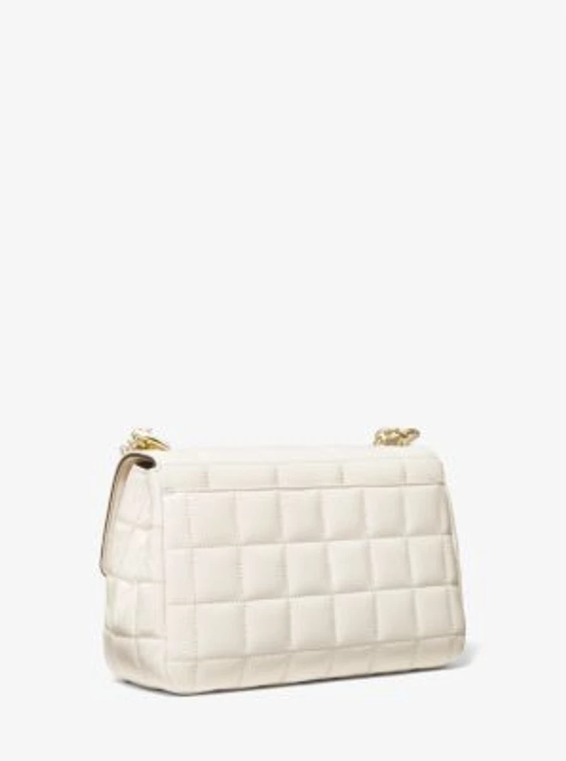 Grand sac à épaule SoHo en cuir matelassé