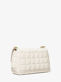 Grand sac à épaule SoHo en cuir matelassé