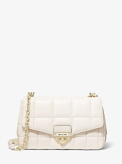 Grand sac à épaule SoHo en cuir matelassé