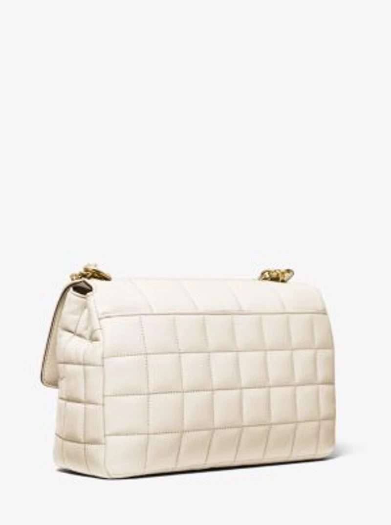 Très grand sac à épaule SoHo en cuir matelassé