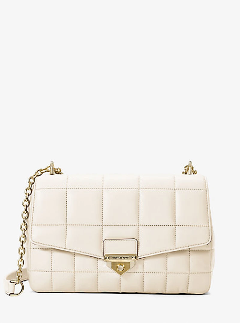 Très grand sac à épaule SoHo en cuir matelassé