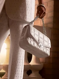 Grand sac à épaule SoHo en cuir matelass