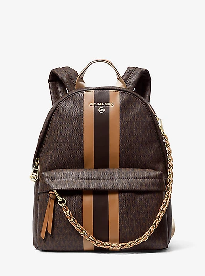 Sac à dos Slater de taille moyenne rayures et logo