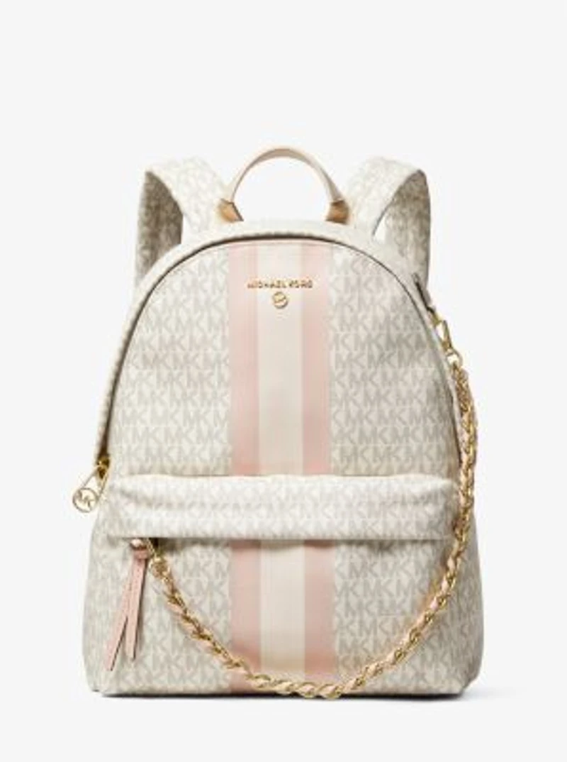 Slater Medium Logo Stripe Backpack