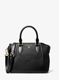 Sienna Medium Pebbled Leather Satchel