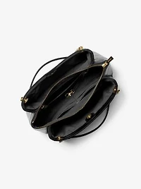 Sac à épaule Susan de taille moyenne en cuir matelassé