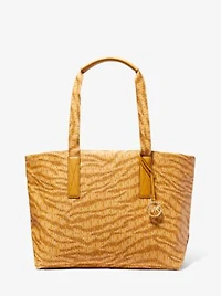 Grand sac fourre-tout The Michael à imprimé animalier et à logo